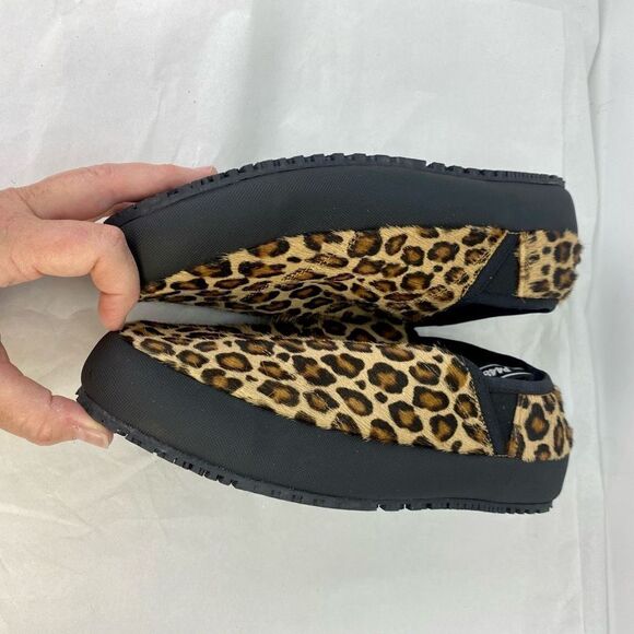 Anthropologie P448 Laby Slippers Brown Animal Print Motif Size 39 or 8.5 - Picture 8 of 11